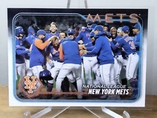 New York Mets 2024 Topps Series 2 Baseball Team Card NL East Division #557
