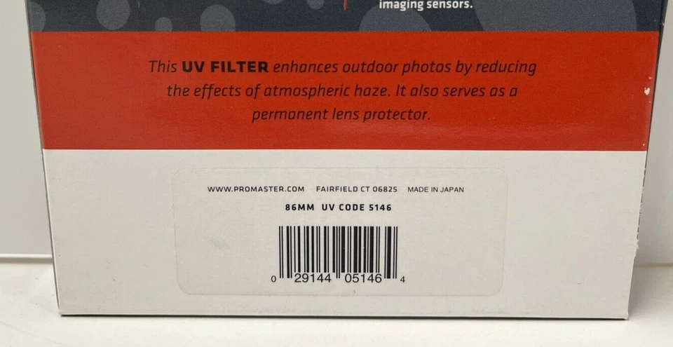 Promaster Digital HGX Filter 86mm UV Code 5346 - Image 3 of 4