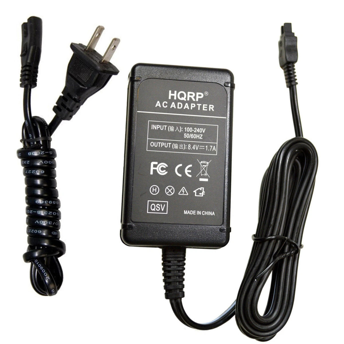 Alimentatore Vhbw Con Accoppiatore DC Per Sony HDR-PJ240, HDR-MV1 – 4,2V 1,7A, Sostitutivo AC-LS5DK, Cavo 2m
