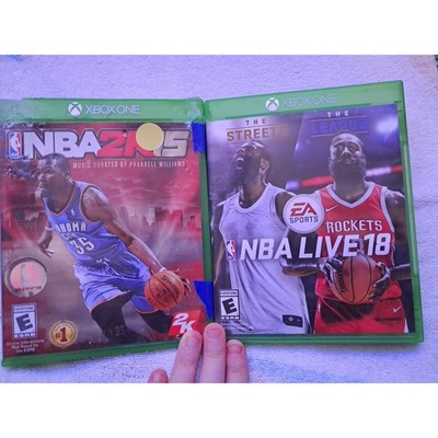 Xbox One NBA 2K15 and NBA 2K17 Basketball Game Bundle Discs Only Case Wear