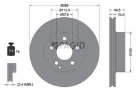 2X Pagid Bremsscheibe InnenbelüFtet Ø288Mm FüR Mercedes-Benz C-Klasse W204 S204