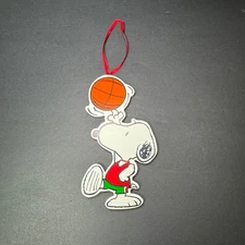 Kurt S. Adler Snoopy Peanuts Christmas Ornament Basketball Player Hanging Decor