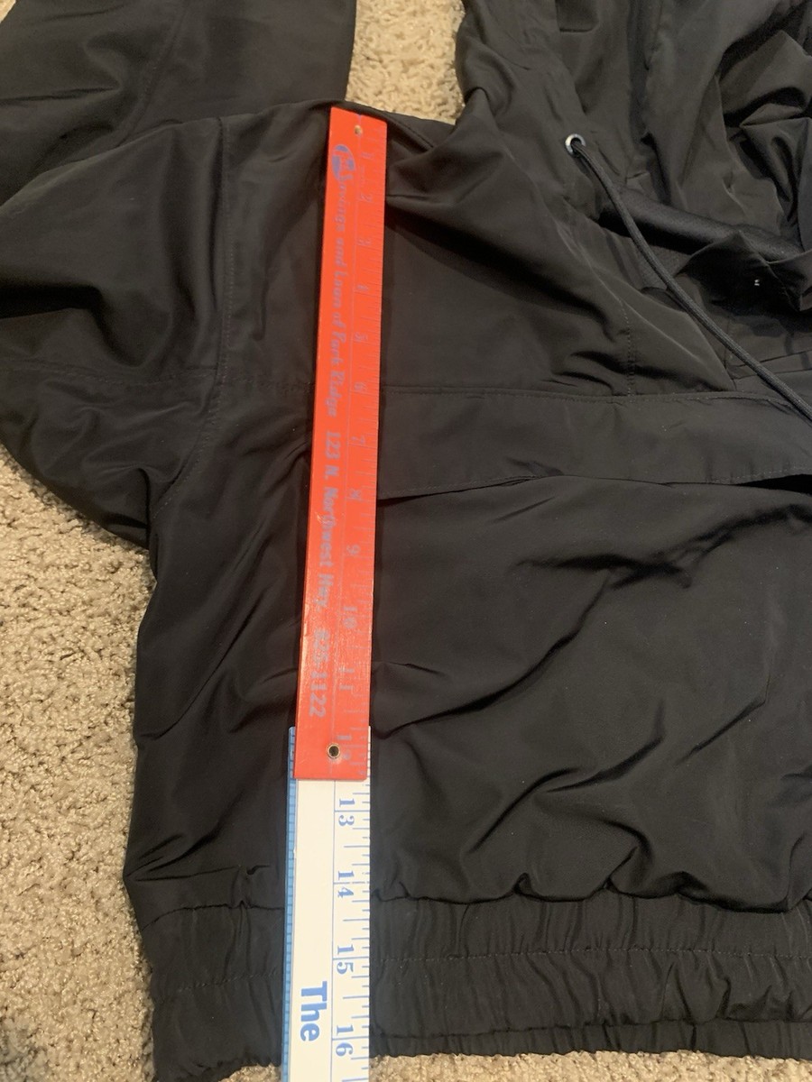 ALO Yoga Jacket XS International Anorak Hoodie Crop Black