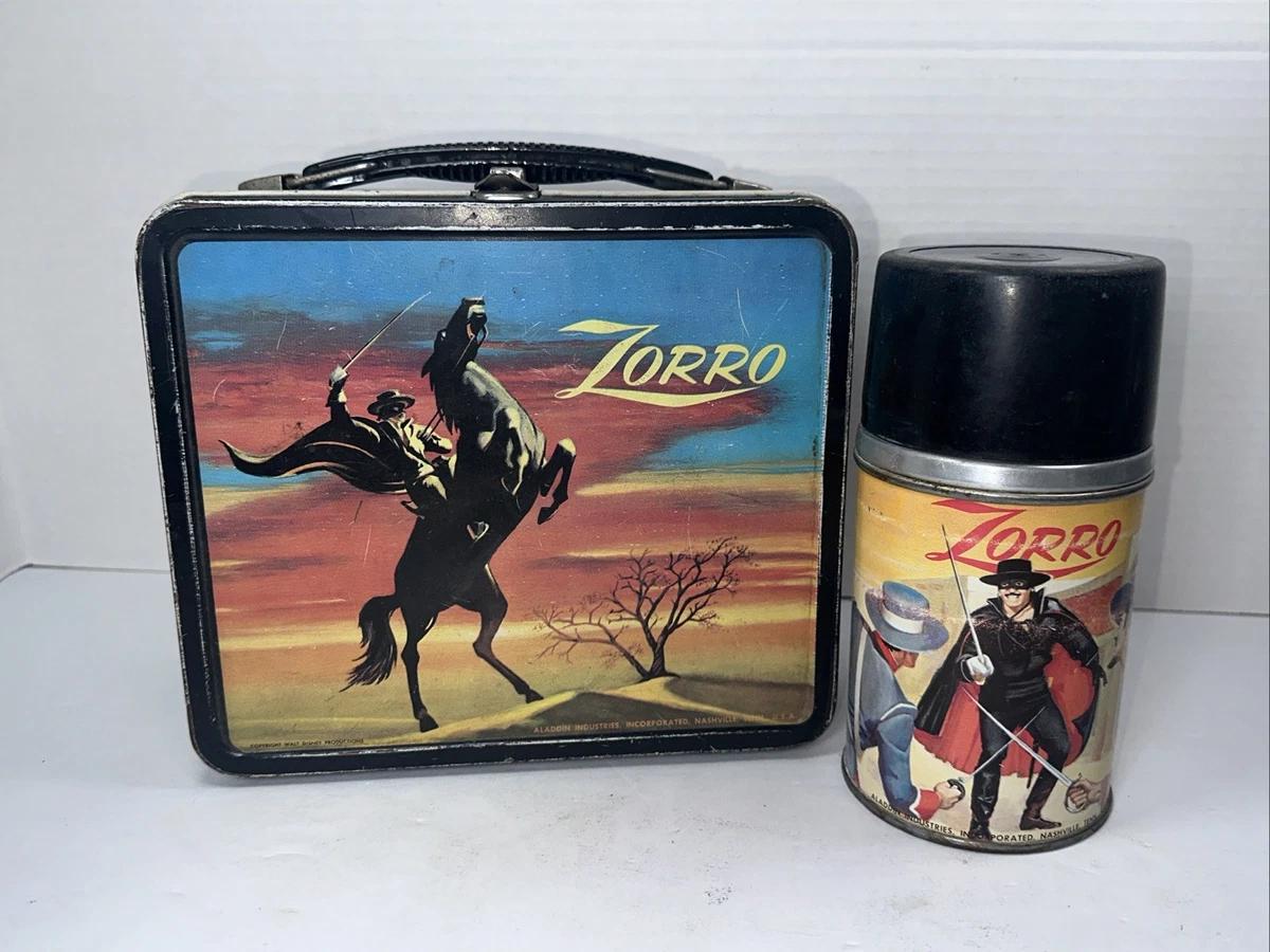 Zorro Thermos In Collectible Metal Lunchboxes (Pre-1970) for sale