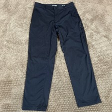 Hurley Jet Set Tech Pants Men  s Sz 34x30 Black Performance Outdoor Stretch Golf