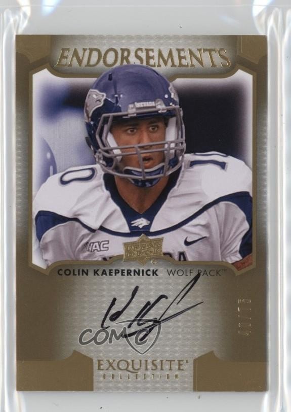 Colin Kaepernick UD Exquisite Collection Endorsements #CK Base