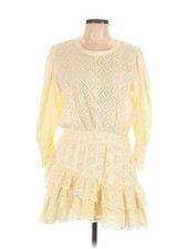LoveShackFancy Women Yellow Cocktail Dress L