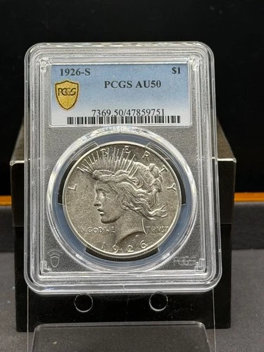 1926-S $1 Peace Silver Dollar PCGS AU 50