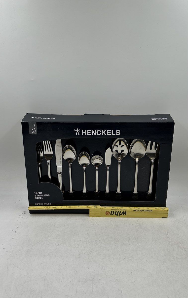 Henckels 18/10 Stainless Steel Silver Kitchen Cutlery Flatware Set