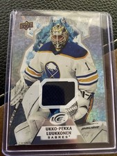 2021-22 Upper Deck Ice - Rookie Ukko-Pekka Luukkonen #102 Jersey Relics (MEM)