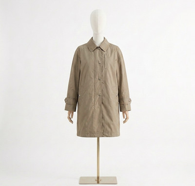 Authentic Women's Bogner Limonta Brown Trench Coat Polyester Size L 42 US 12