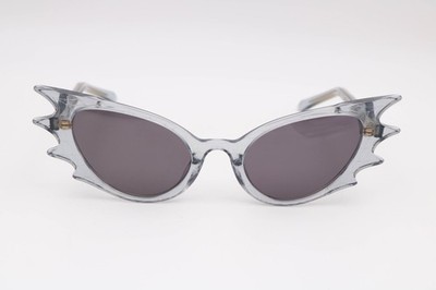 Adele Mildred Nurmi Gray/Gray Cat Eye Sunglasses 55-16-155