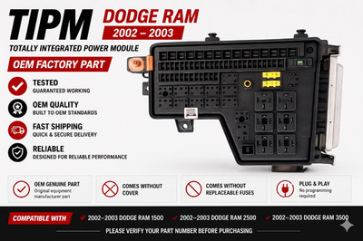 2002-2003 Dodge RAM 3500 2500 1500 OEM Rebuilt TIPM Fuse Box 56049011