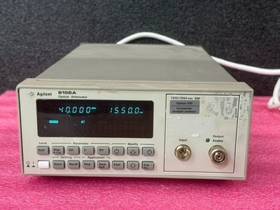 Agilent 8156A-100 Optical Attenuator 60 dB 0.001 dB Res 1200 1650 nm FC/PC 