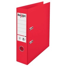 Rexel Choices 75mm Lever Arch File Polypropylene A4 Red 2115504 8 PACK