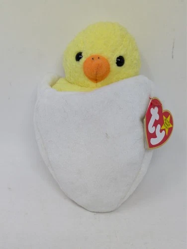 1998 Vintage EASTER Ty Beanie Baby - EGGBERT the Chick Bird - Plush Toy WITH TAG