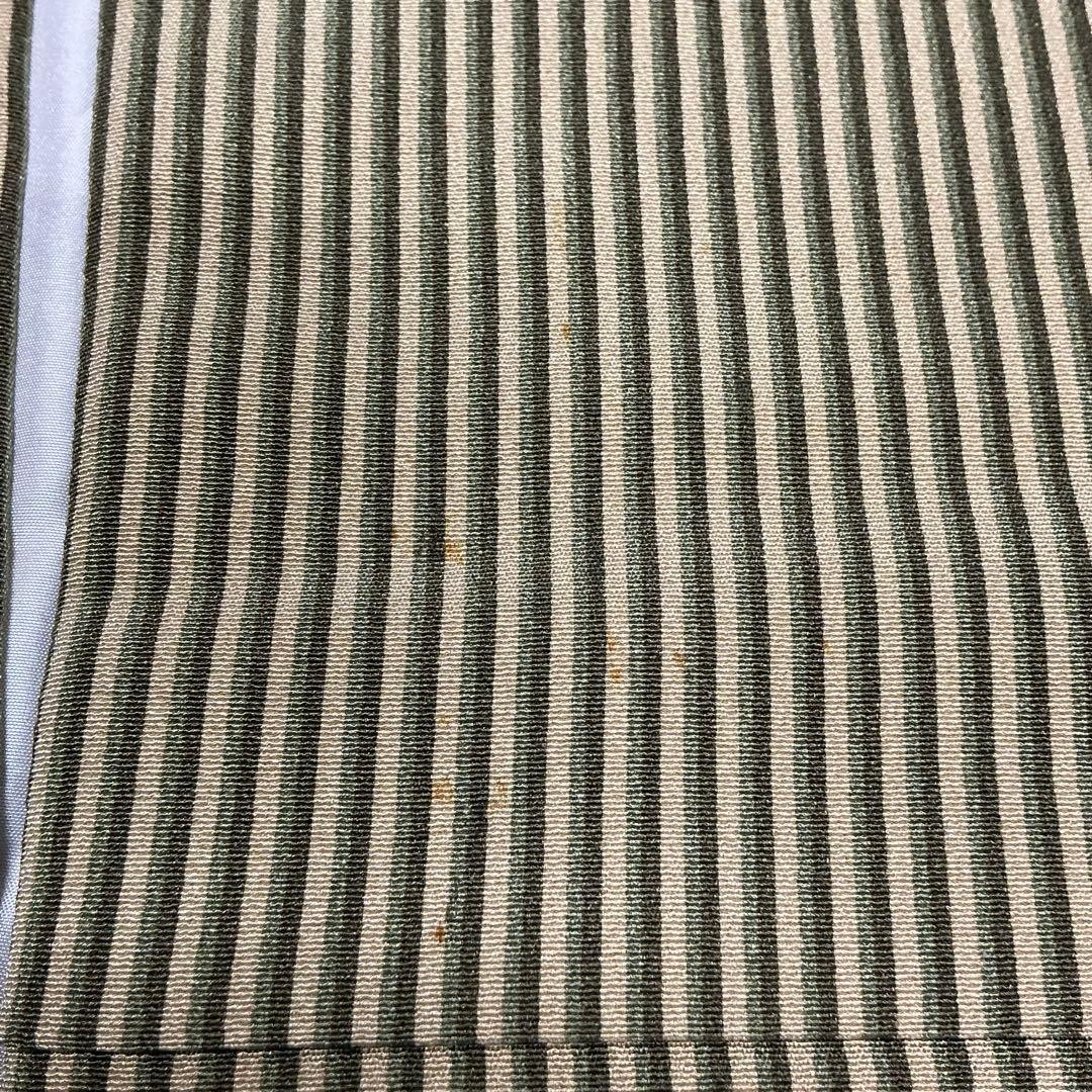 Pure Silk Lining Kimono Small Pattern Striped Use… - image 9