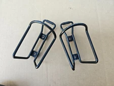 Set of 2 Vintage Paramount Road Mountain Bike Water Bottle Cage Aluminum Black