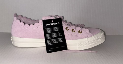 Converse Chuck Taylor All Star Damenschuhe 8,5 Rüschen Nervenkitzel pink niedrig Jakobsmuschel - Bild 8 von 13