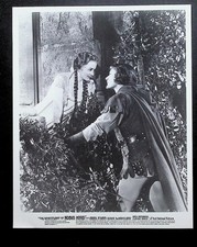 Errol Flynn Olivia de Havilland Robin Hood Romantic Scene Movie Still 1938 Errol Flynn Olivia de Havilland Robin Hood Romantic Scene Movie Still 1938