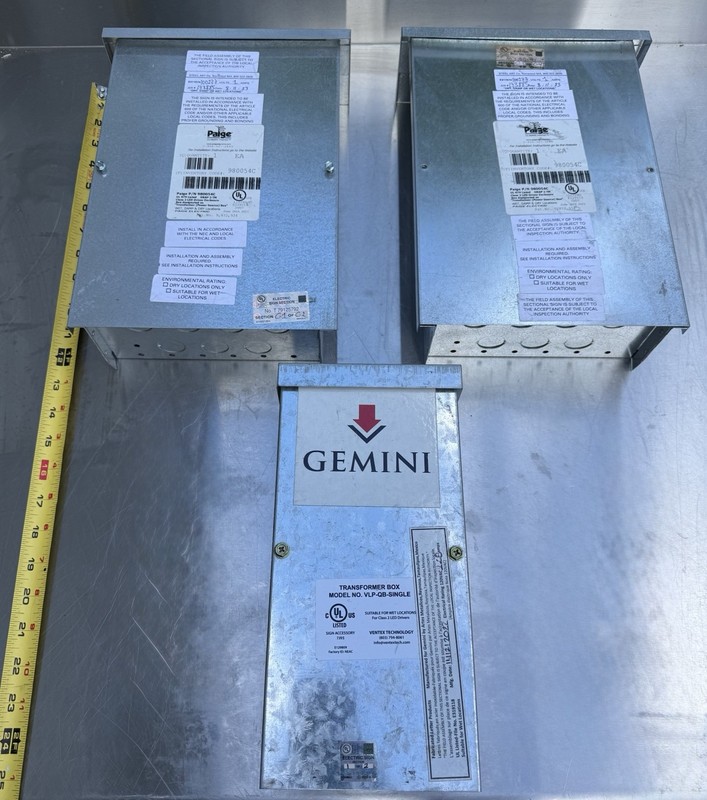 Paige & Gemini Electric Driver Enclosed Transformer Box 980054C New & VLP-QB