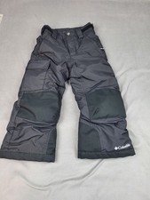 Columbia Omni Heat Snow Pants Boys XXS Black Thick Warm Bugaloo Foil Lined Ski