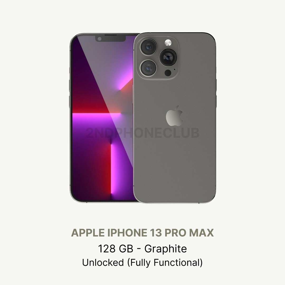 Apple iPhone 13 Pro Max - 128GB – Unlocked – Aftermarket