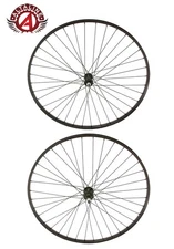 27 X 1 1/4 Alloy Black Front Or Freewheel, 36 Spoke 14g, 3/8 Axle, Single Wall.