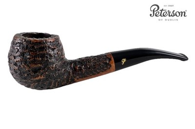 PETERSON Aran Rustic 408 Bent Apple | Made in Ireland | Pfeife Pipe 9mm Filter