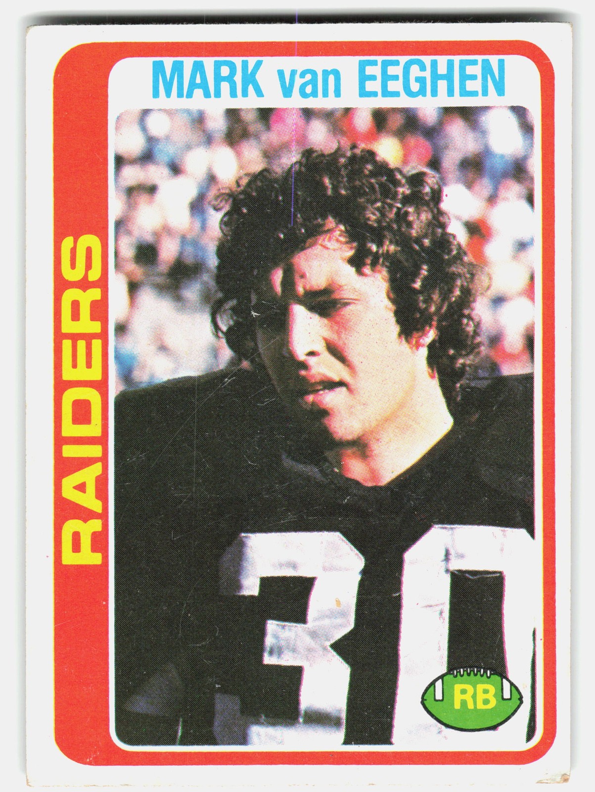 1978 Topps #235 Mark van Eeghen