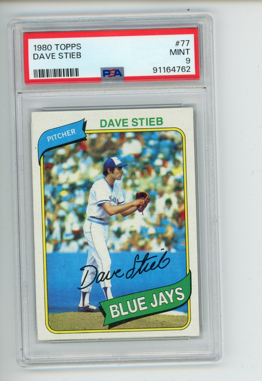 1980 Topps Dave Stieb #77 Rookie RC Blue Jays PSA 9 MINT
