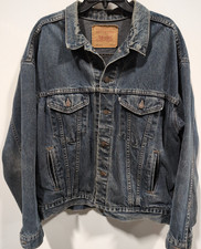 Vintage 70507 Blue Denim Trucker Jacket Men s...