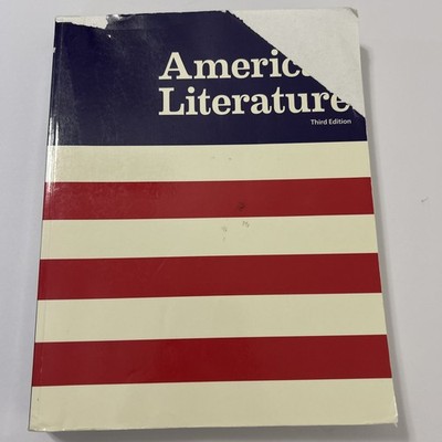 American Literature Third Edition BJU Press Textbook Read Description