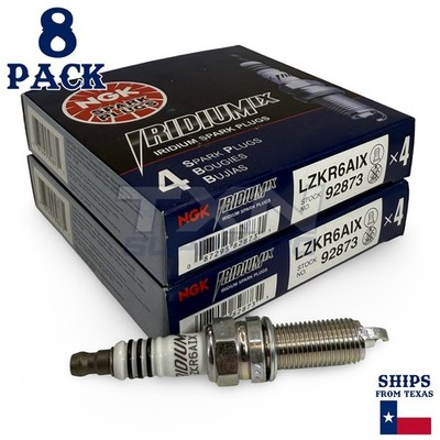 8 Pack NGK Iridium IX 92873 Spark Plugs LZKR6AIX | eBay