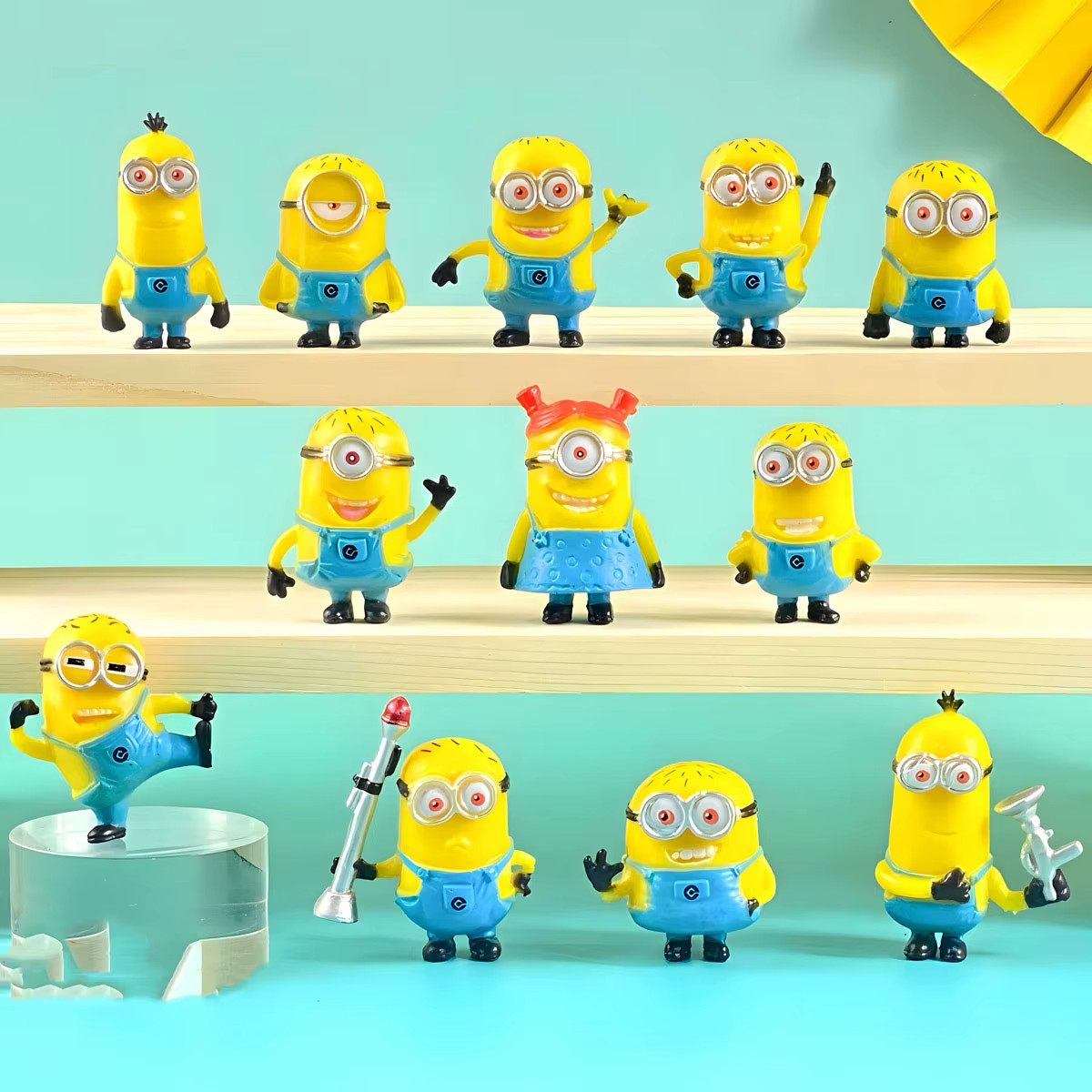 12pc Minions Mini Figures Collectibles Lot | Cake Topper Toys | Despicable Me
