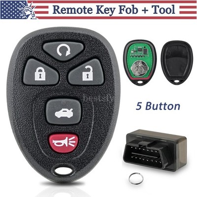 Easy Programmer Tool Remote Car Key Fob 5 Button For 2011 -2016 Chevrolet Impala