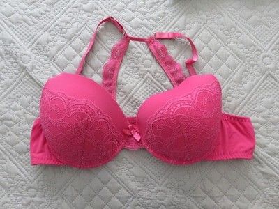 Spitzen-BH mit Bügel  Gr. 100B  pink NEU gepolstert Rainbow