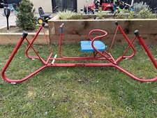 RARE Stunning Vintage Retro 50’s / 60’s Mobo Triang Style Metal Seesaw Rocker