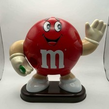 Vintage 1992 M&M Red Character Candy Dispenser Waving Mars Collectible 8.5 Inch