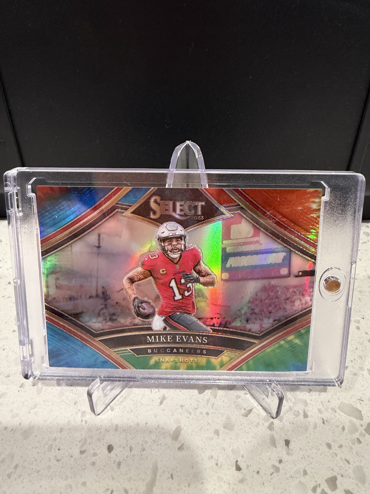 MIKE EVANS 2023 SELECT TIE-DYE SNAPSHOTS 02/25 TAMPA BAY BUCCANEERS
