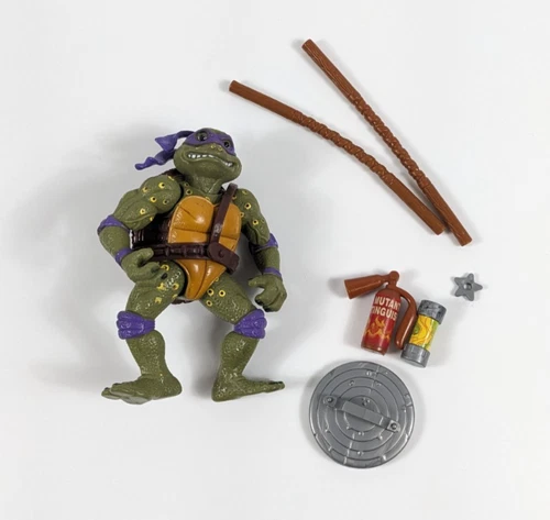 TMNT Action Figures Vintage MOVIE STAR DON Used 99% COMPLETE Missing 1 Star 1992