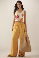 NWT Anthropologie By Anthropologie Textured Satin Pull-On Pants size XS
