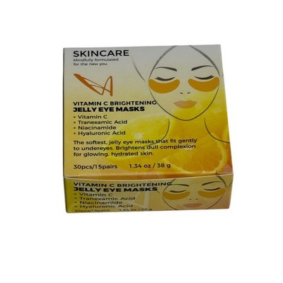 Vitamin C Eye Masks 30pc Brightening Under Eye Patches De Puff Skincare