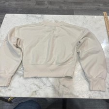 Wild Fable Women's cream cropped crewneck sweatshirt Size Small