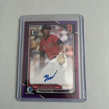 2024 Bowman Chrome Prospect Purple Refractor 174/250 Yordanny Monegro Auto 