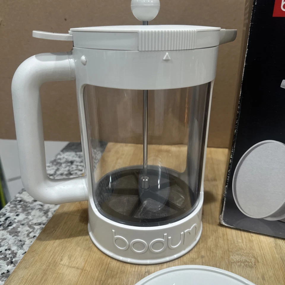 Nueva cafetera Bodum French Press 12 tazas 1,5 L grano hielo frío K11683 blanca* Foto 2 de 4