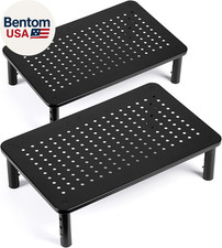 Tv/Monitor Riser Desktop Stand, Flat Screen, Sturdy Metal Laptop Computer Shelf