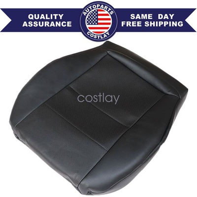 #ad 2008 2014 fits Mercedes Benz C300 350 Driver Bottom Leather Seat Cover BLACK $30.39