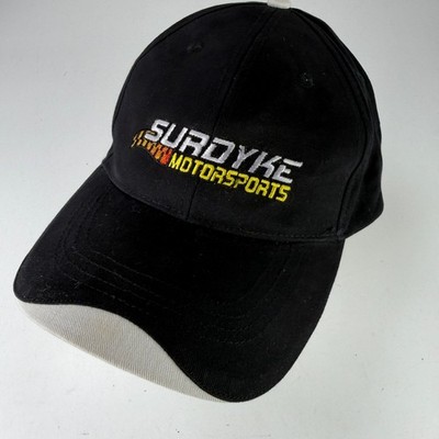 Surdyke Motorsports Hut Hit Wear Herren Anpassbare Schwarze Weiße Rennmütze