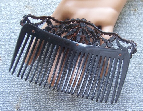 ANTIQUE HAIR COMB -  NO US IMPORT FEES - Afbeelding 5 van 14